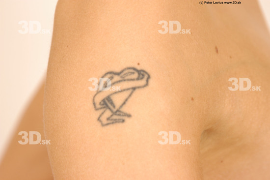 Arm Woman White Tattoo Nude Slim