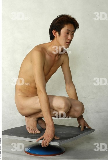 Whole Body Man Asian Nude Slim Studio photo references
