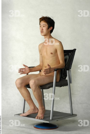 Whole Body Man Artistic poses Asian Nude Slim Studio photo references