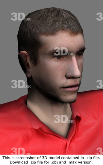 Head Man White 3D Models