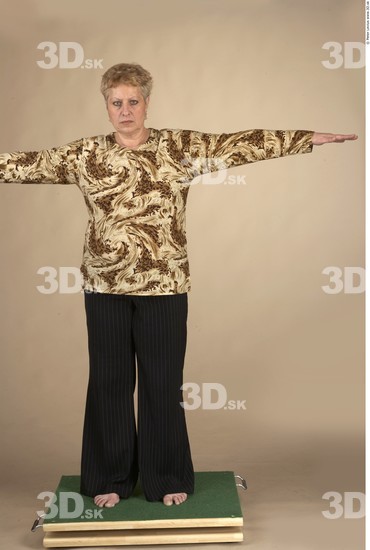 Whole Body Woman T poses Formal Chubby Studio photo references