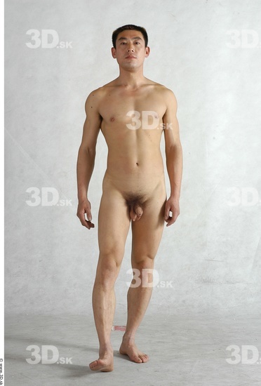 Whole Body Man Animation references Asian Nude Average Studio photo references