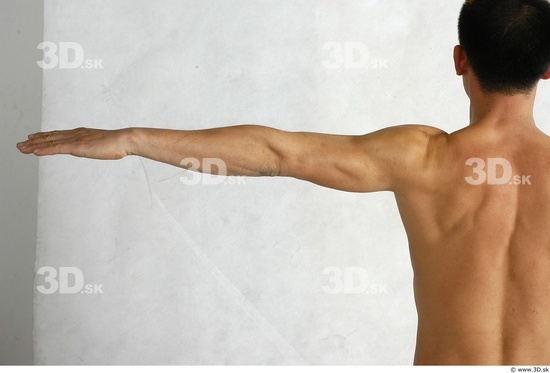 Arm Whole Body Man Animation references Asian Nude Average Studio photo references