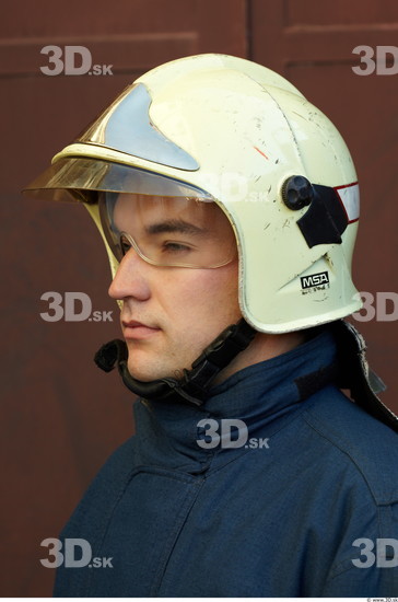 Head Man White Uniform Helmet Athletic