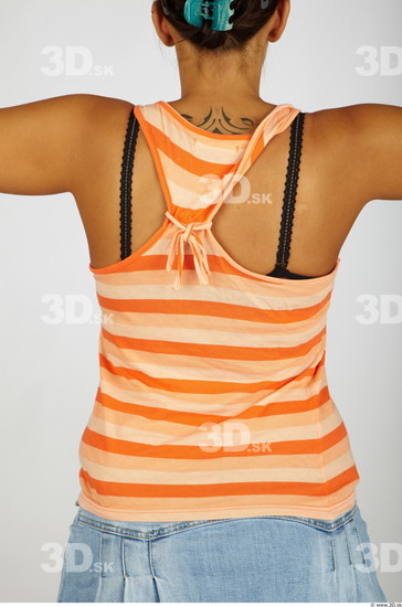 Upper Body Whole Body Woman Nude Casual Singlet Chubby Studio photo references