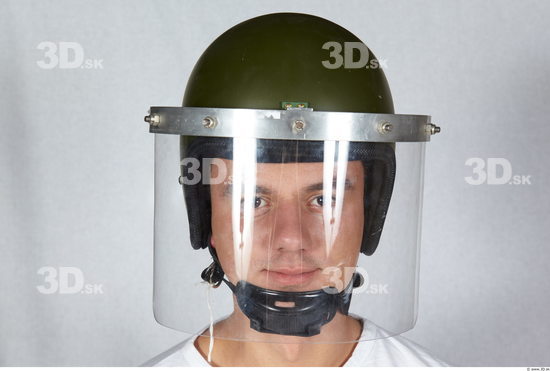 Head Man White Army Helmet Athletic