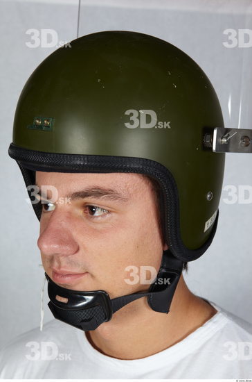 Head Man White Army Helmet Athletic