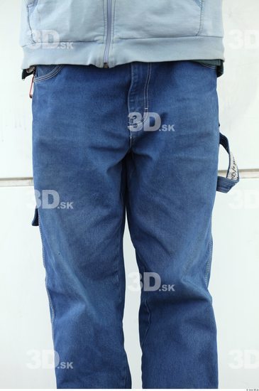 Thigh Head Man Casual Jeans Average Chubby Street photo references