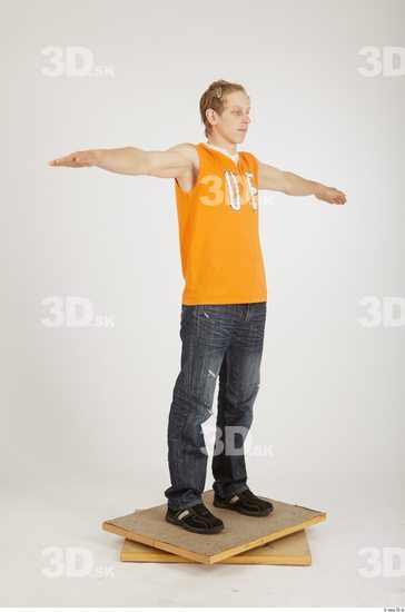 Whole Body Man Animation references T poses Casual Average Studio photo references