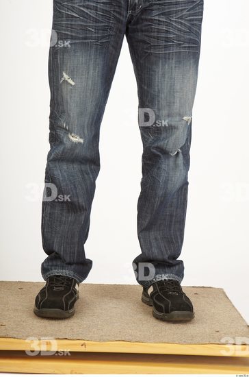 Calf Whole Body Man Animation references Casual Jeans Average Studio photo references