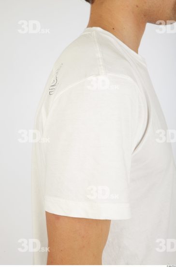Arm Whole Body Man Nude Casual Shirt T shirt Athletic Studio photo references