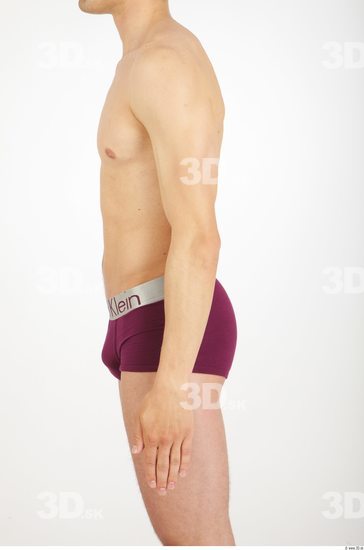 Arm Whole Body Man Nude Underwear Shorts Athletic Studio photo references