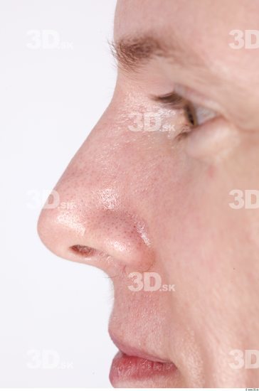 Nose Whole Body Woman Casual Muscular Studio photo references