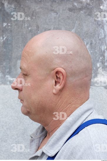 Head Man White Overweight Bald