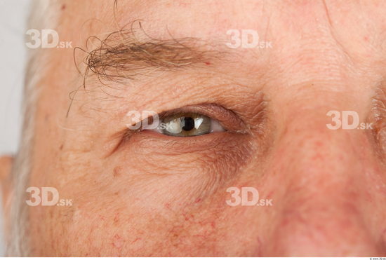 Eye Man White Average Wrinkles