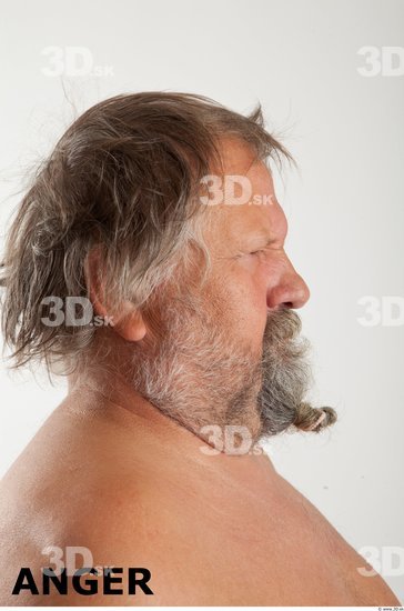 Head Emotions Man White Overweight Bearded