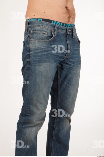 Thigh Man Casual Jeans Studio photo references