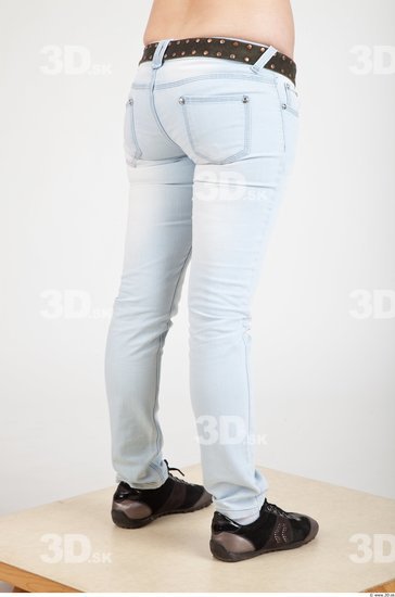 Leg Woman Casual Jeans Slim Studio photo references