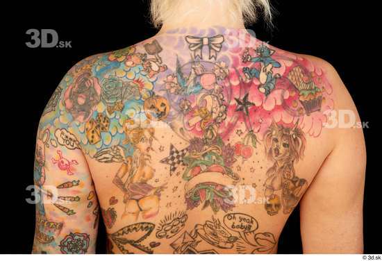 Back Woman Tattoo Chubby Studio photo references