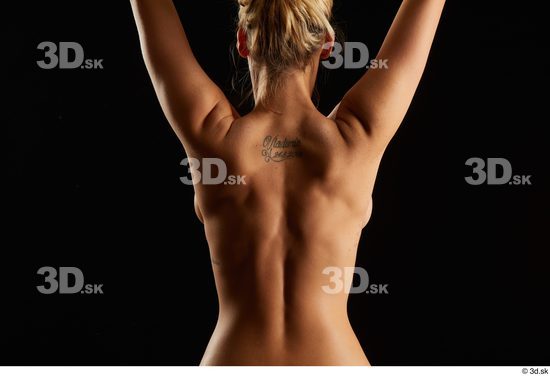 Arm Back Woman White Nude Slim Studio photo references