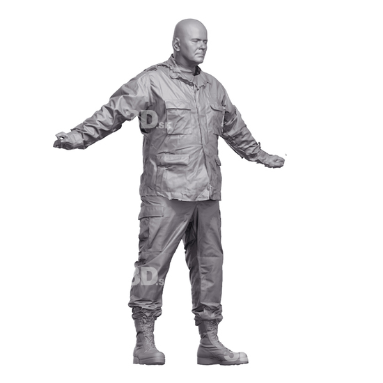 Army Uniform 3D Scan of Body