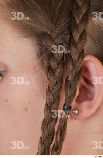 Head Hair Woman White Average Studio photo references