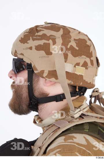 Head Man White Army Helmet Athletic Studio photo references