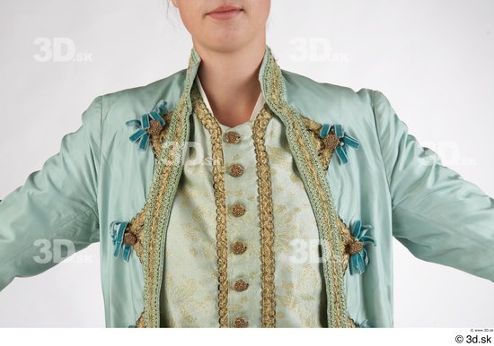 Upper Body Woman White Jacket Costume photo references