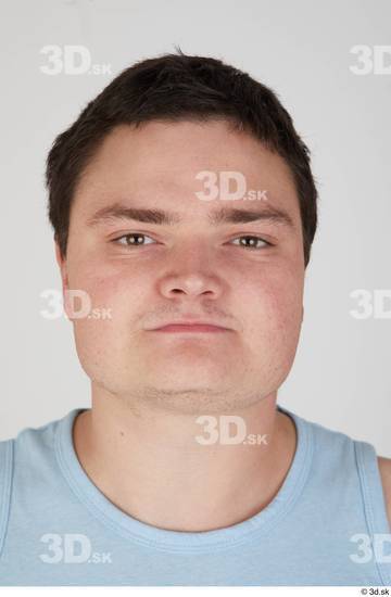Face Head Hair Man White Casual Chubby Street photo references