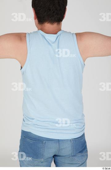 Upper Body Man White Casual Chubby Street photo references