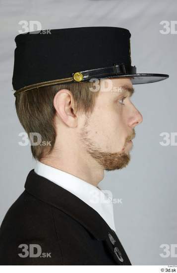 Head Man White Uniform Caps & Hats Studio photo references