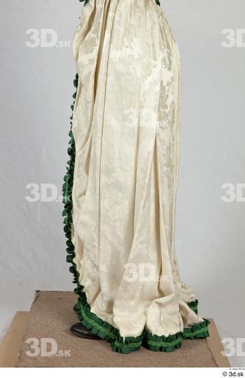 Woman White Historical Dress Skirt Costume photo references