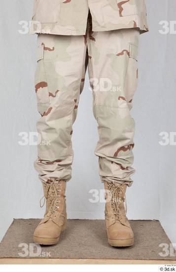 Leg Man White Army Trousers Studio photo references