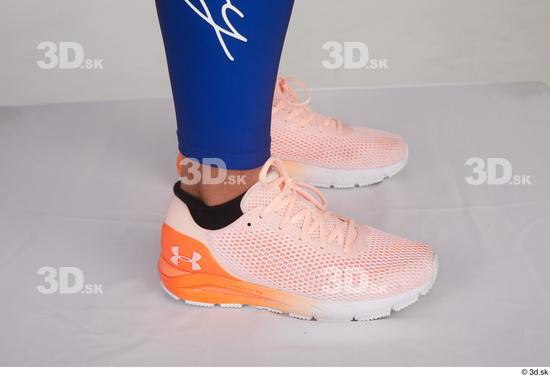 Foot Woman Sports Shoes Slim Studio photo references