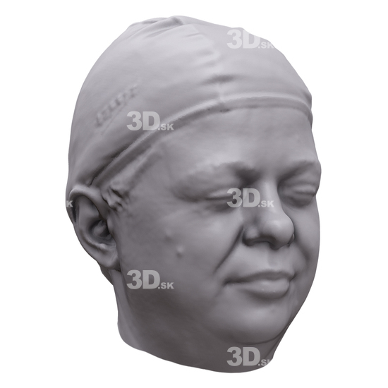 Head Woman White 3D Artec Heads