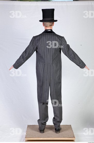 Whole Body Man White Formal Costume photo references