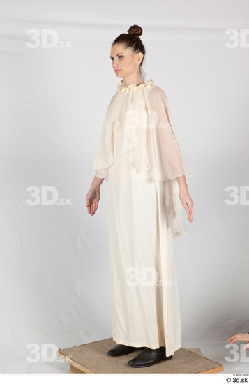 Whole Body Woman White Costume photo references