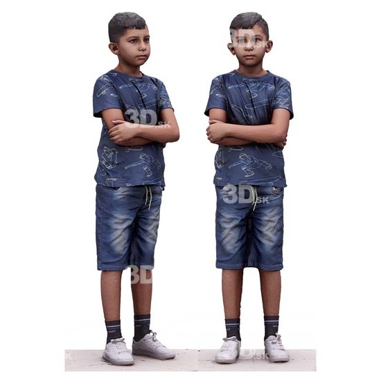 Whole Body Man White  3D Scan Daily Pose