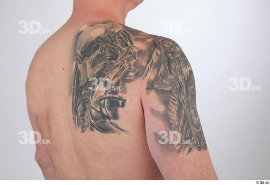 Man White Tattoo Average Studio photo references