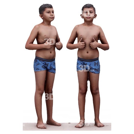 Whole Body Man White  3D Scan Daily Pose