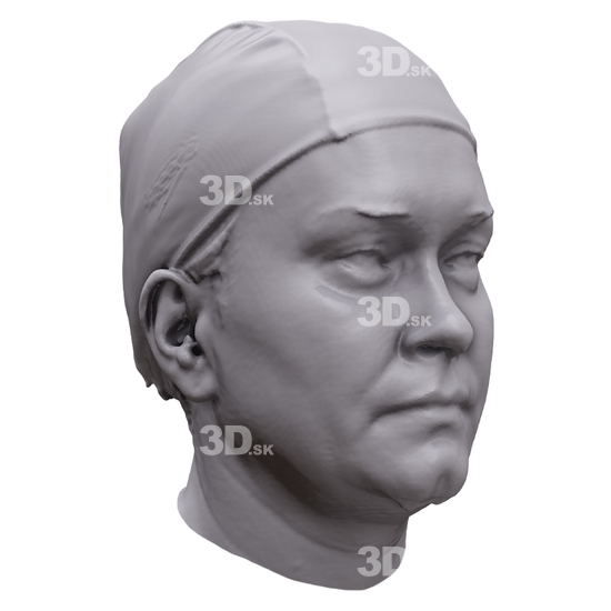 Whole Body Woman White 3D Artec Heads