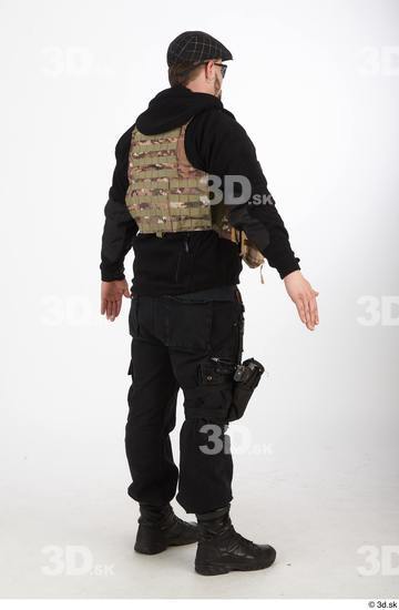 Whole Body Man White Army Uniform Athletic Standing Studio photo references