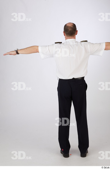 Whole Body Man T poses Uniform Athletic Standing Street photo references