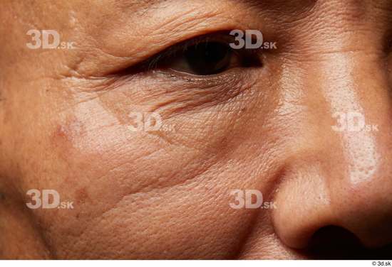 Eye Face Nose Cheek Skin Man Asian Wrinkles Studio photo references