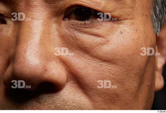Eye Face Nose Cheek Skin Man Asian Wrinkles Studio photo references