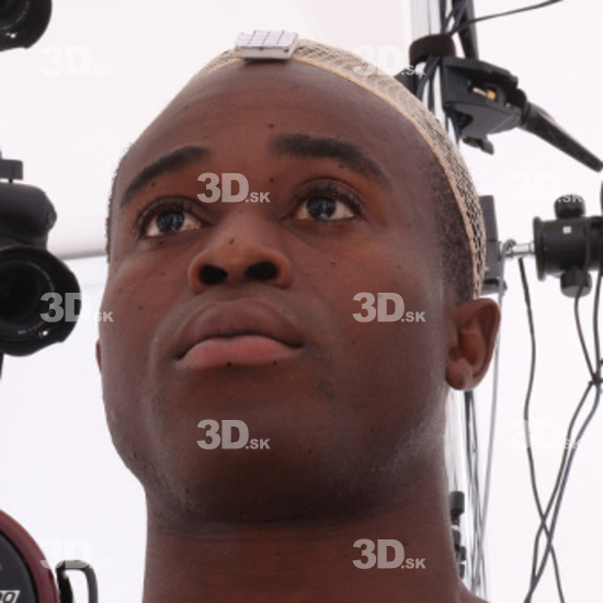 Head Man Black 3D Source Images
