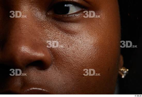 Eye Face Nose Cheek Skin Woman Black Slim Studio photo references