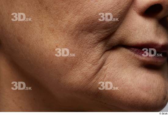 Face Mouth Cheek Skin Woman Asian Chubby Wrinkles Studio photo references
