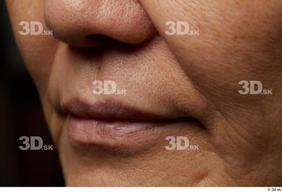 Face Nose Skin Woman Asian Slim Wrinkles Studio photo references