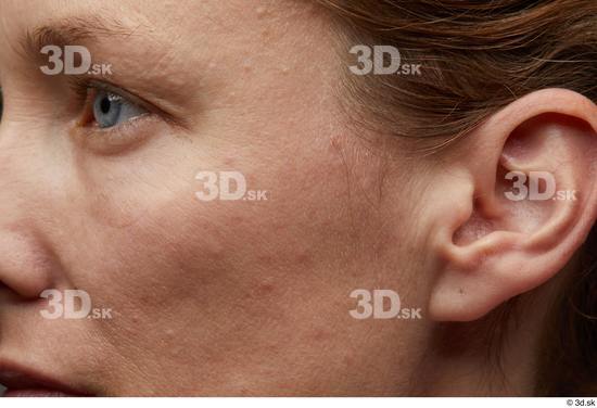 Eye Cheek Ear Hair Skin Woman White Slim Studio photo references